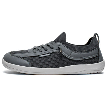 HOBIBEAR Barefoot Shoes — Men & Women Slip-On Wide Toe Walking Sneakers, Lightweight Breathable Minimalist Zero Drop Shoes