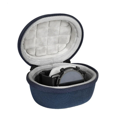 Shock-Resistant Waterproof EVA Watch Storage Box – Portable Single Watch Travel Case with Zipper