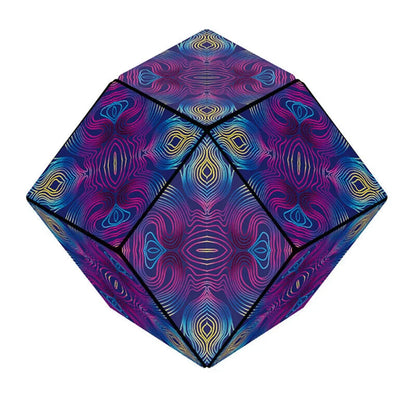 Magic Infinite Cosmic Shasibo Cube — Magnetic Fidget Puzzle Toy, Changeable Anti-Stress Flip Cubic Cube