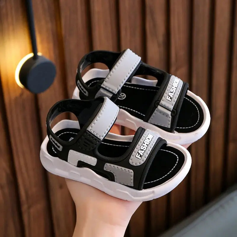 Kids Fashion Sandals — Baby & Toddler Boys’ Soft Sole Non-Slip Summer Shoes for Girls, Beach Casual Footwear Ages 2-10