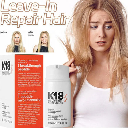 5/1pcs K18 Leave-In Molecular Keratin Repair Hair Mask – Deep Treatment to Soften & Restore Damaged Hair and Scalp