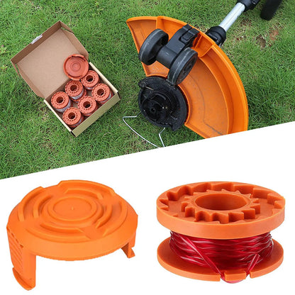 WORX WA0010 Replacement Spool Line - 10ft Trimmer Line with Cap Cover for WG151, WG160, WG165 & WG180 Models