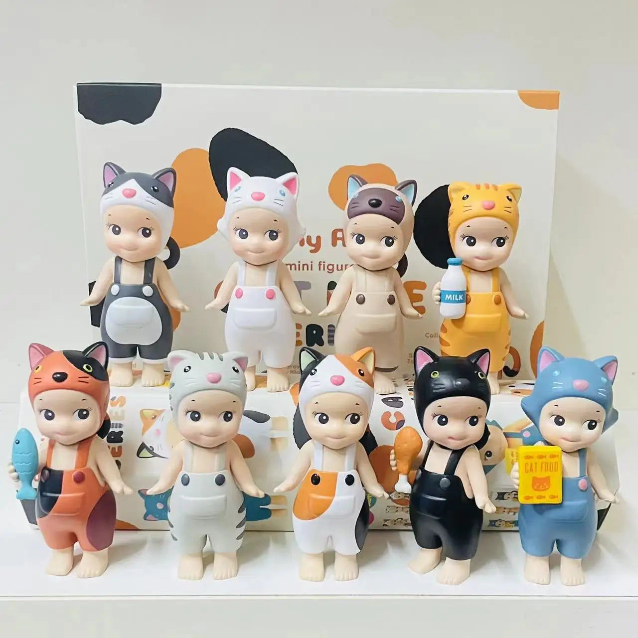 Sonny Angel Cat Life Series Blind Box Mini Cat Action Figures - High Quality Ornaments & Dolls, Perfect Christmas Gift for Kids Fans