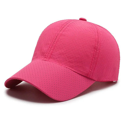 Quick Dry Mesh Sports Cap - Breathable Sun Hat for Running, Golf, Tennis, Jogging & Outdoor Activities