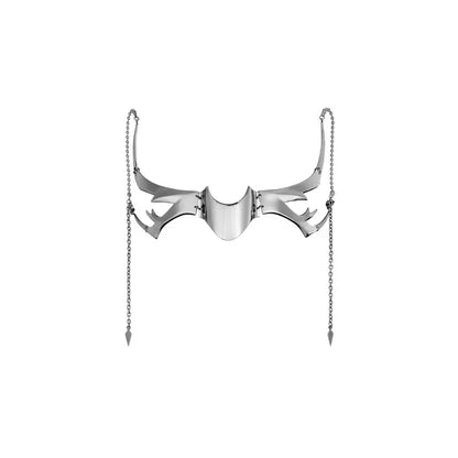 Fashion Gothic Cyberpunk Mask – Irregular Liquid Silver Hollow Jewelry, Individuality Accessory for Men & Women Party