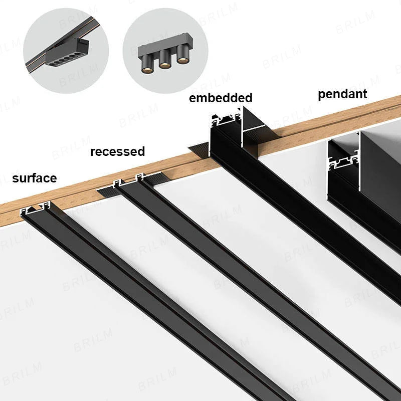 Ultra-Thin 6mm Magnetic Track Light – Dimmable LED Spot Lamp with Smart Tuya Zigbee Gateway