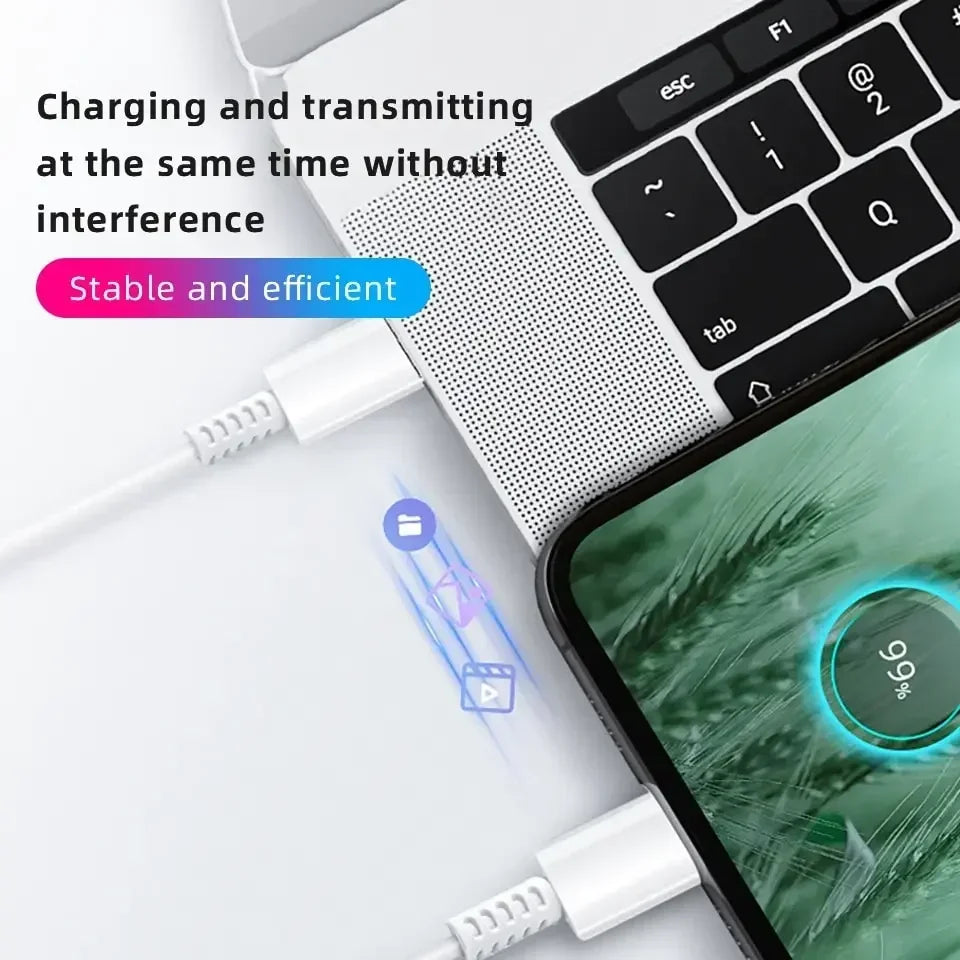 PD 45W USB-C Fast Charger — High-Speed Wall Adapter for Samsung Galaxy S24/S23 Ultra, Note, iPhone 15, Xiaomi 14