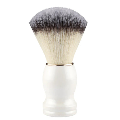 Beard Shaving Brush – Wooden Handle Bristle Hair Brush for Men, Barber Soap Foam Shave & Facial Cleaning Tool