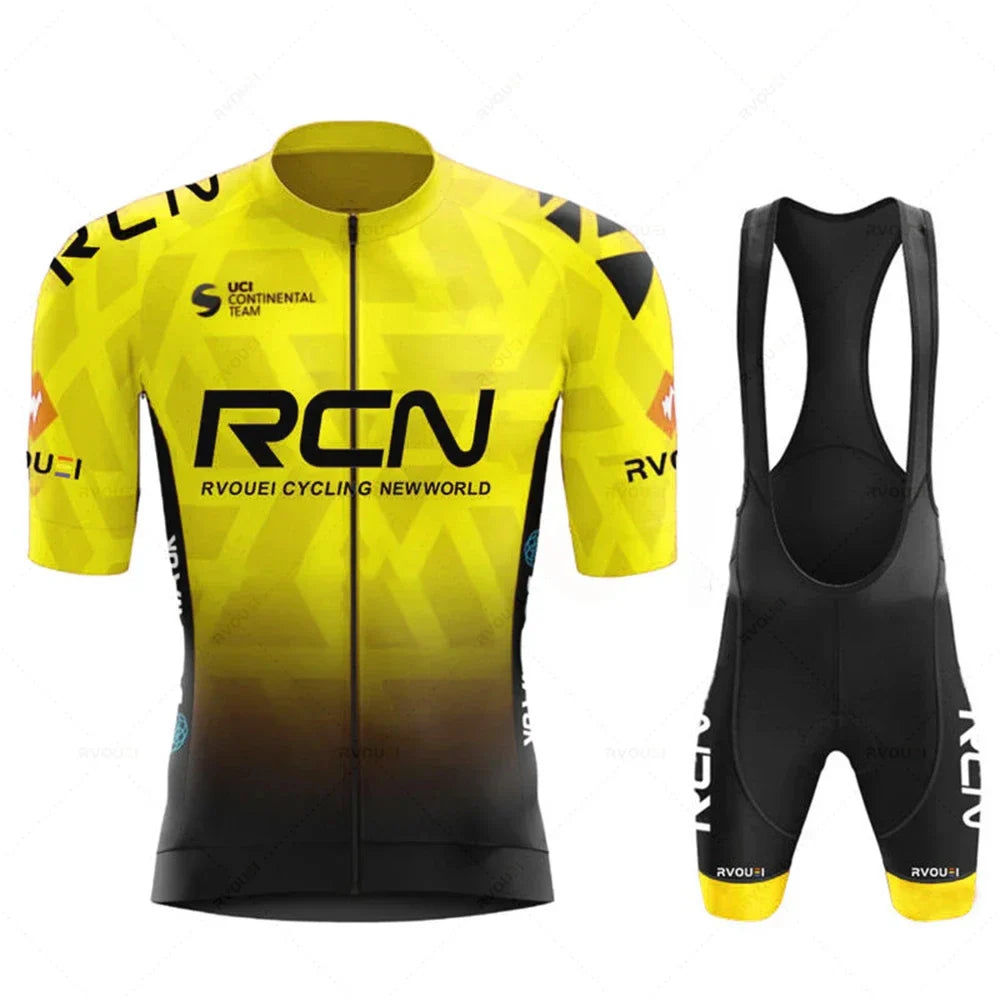 2025 RCN Team Cycling Jersey Set – Summer Breathable Road & MTB Bike Riding Uniform, Sports Cycling Kit