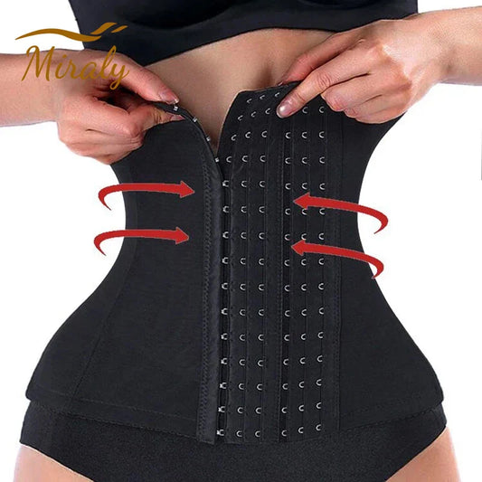 Women Slimming Waist Trainer Belt, Tummy Control Shapewear Belly Cincher Body Shaper Corset Girdle Fat Compression Faja Firm Waist Support