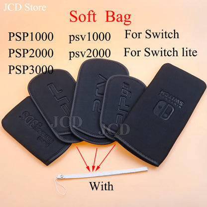 Soft Protective Pouch Case for PSP Go, PSVita & Nintendo Switch Lite | Carrying Storage Bag