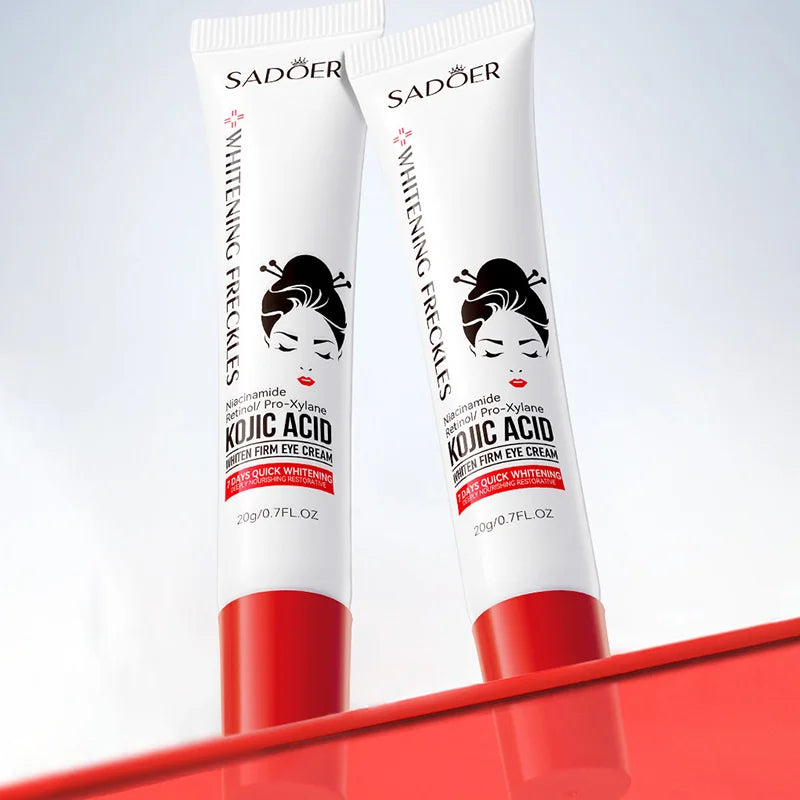 SADOER Kojic Acid Retinol Eye Cream – Anti-Dark Circles, Eye Bag Removal, Moisturizing & Firming Skincare