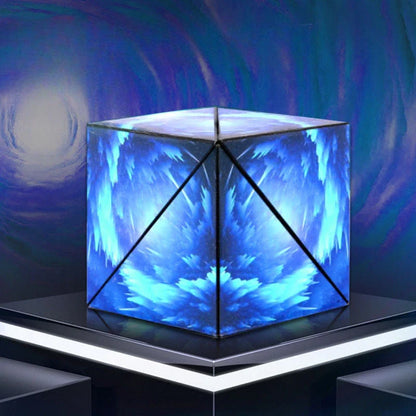 Magic Infinite Cosmic Shasibo Cube — Magnetic Fidget Puzzle Toy, Changeable Anti-Stress Flip Cubic Cube