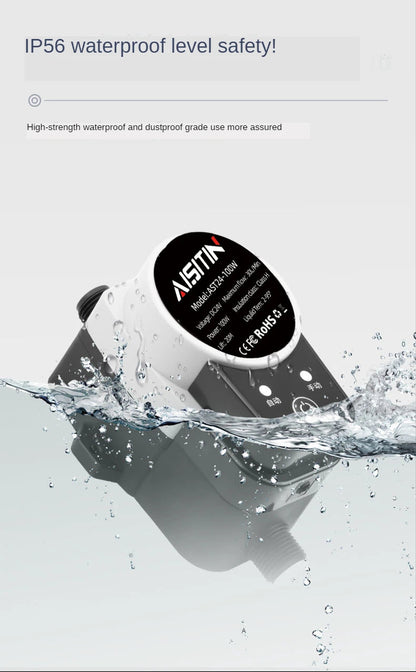 AISITIN Brushless Booster Water Pump — 16m 24V IP56 Automatic Pressure Controller for Home Water Heating