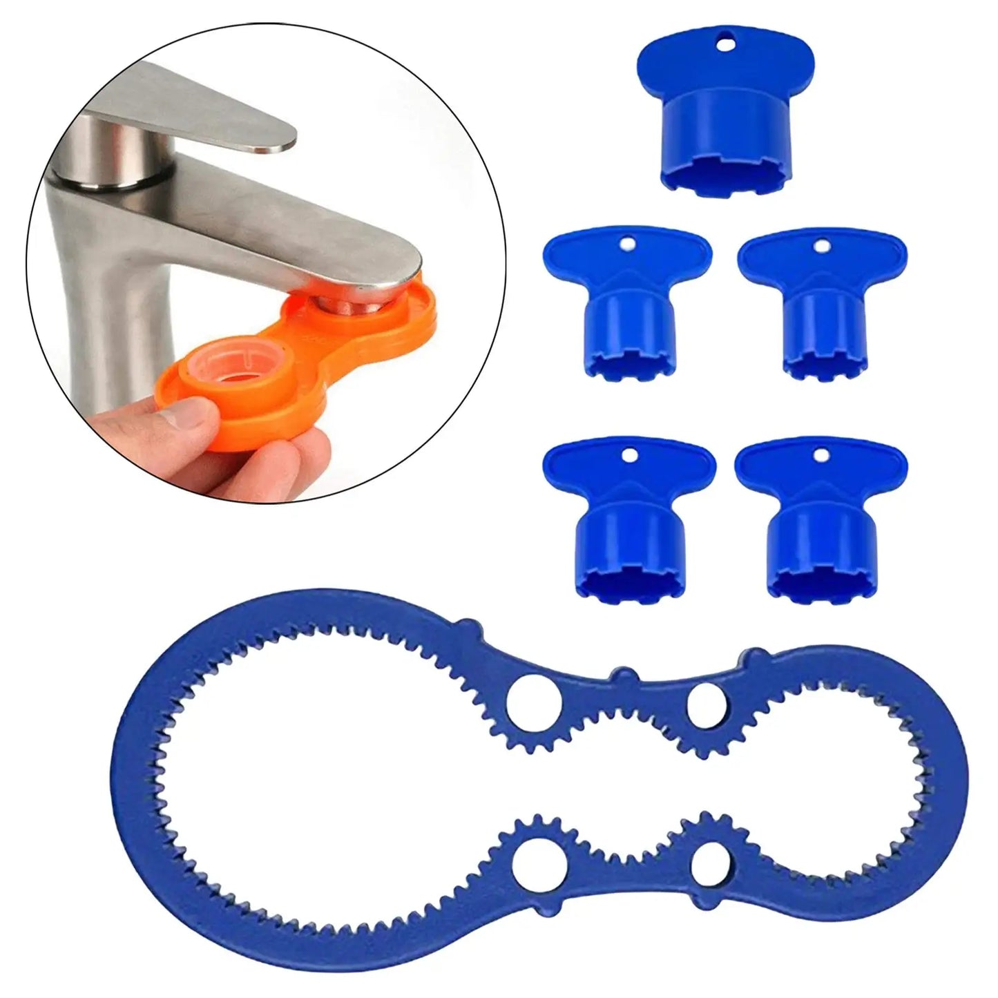 Premium Cache Sink Water Faucet Aerator Key Tool - M16.5-24mm Removal Wrench
