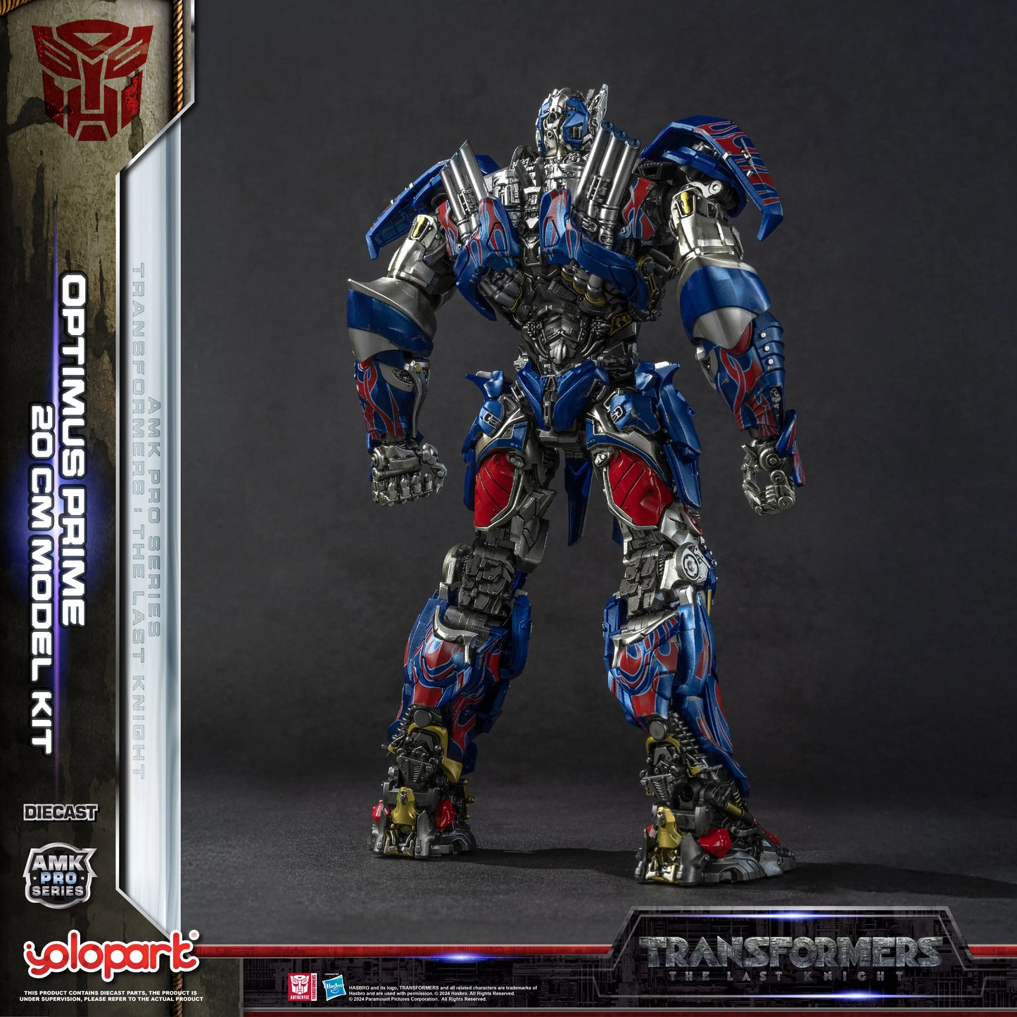 YOLOPARK Transformers Model – The Last Knight AMK PRO 20cm Optimus Prime Action Figure Toy for Boys & Men
