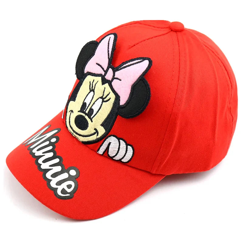 Disney Minnie Mouse Baby Hat – Embroidered Cotton Baseball Cap for Kids Boys & Girls, Sun Protection Outdoor Cap