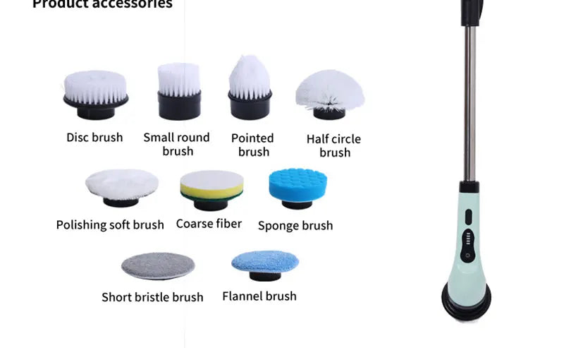 Wireless Electric Cleaning Brush – Multifunctional Rotating Brush for Bathroom, Window, Kitchen & Automotive