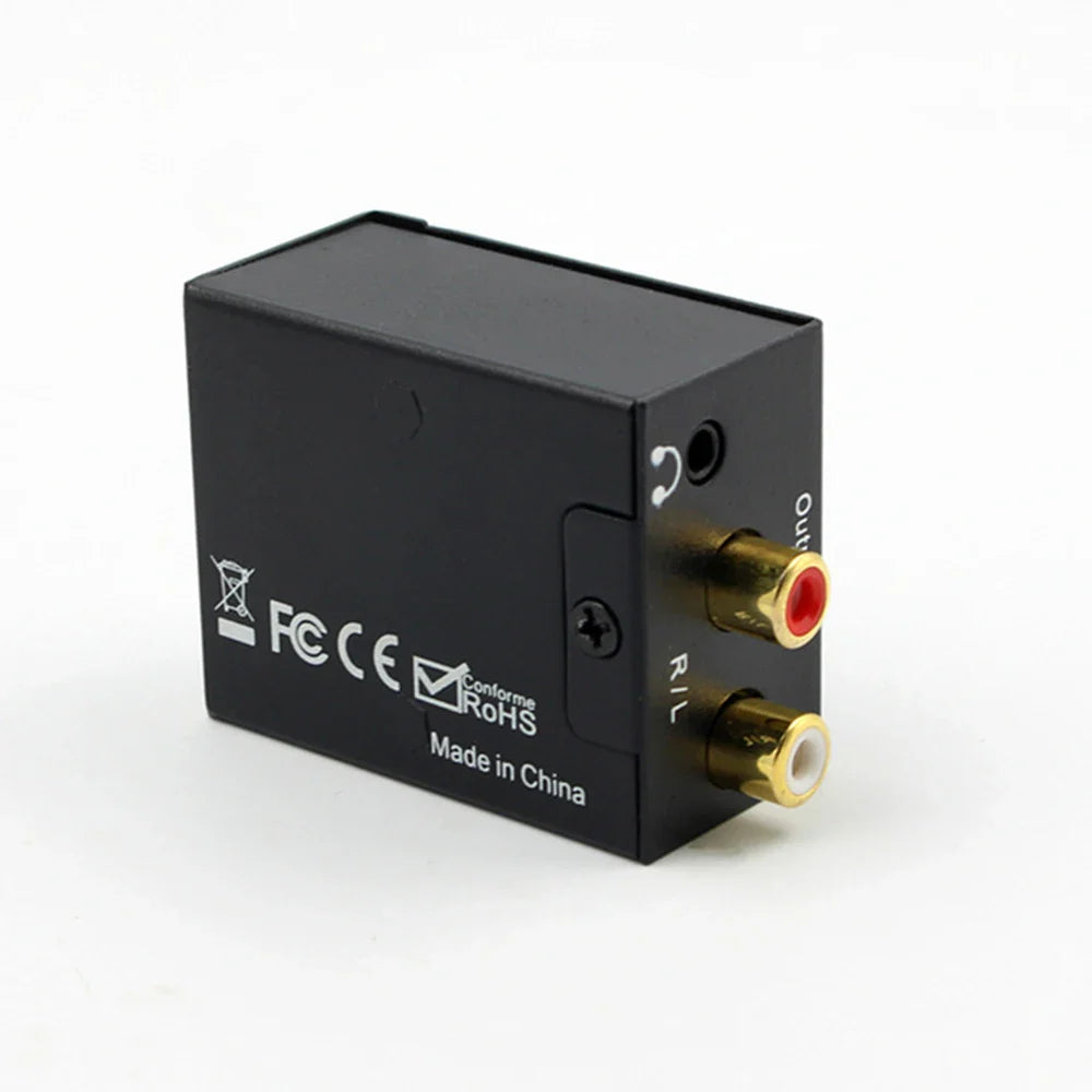 Digital to Analog Audio Converter — Coaxial & Optical Toslink to 3.5mm Jack for RCA SPDIF Stereo Amplifier