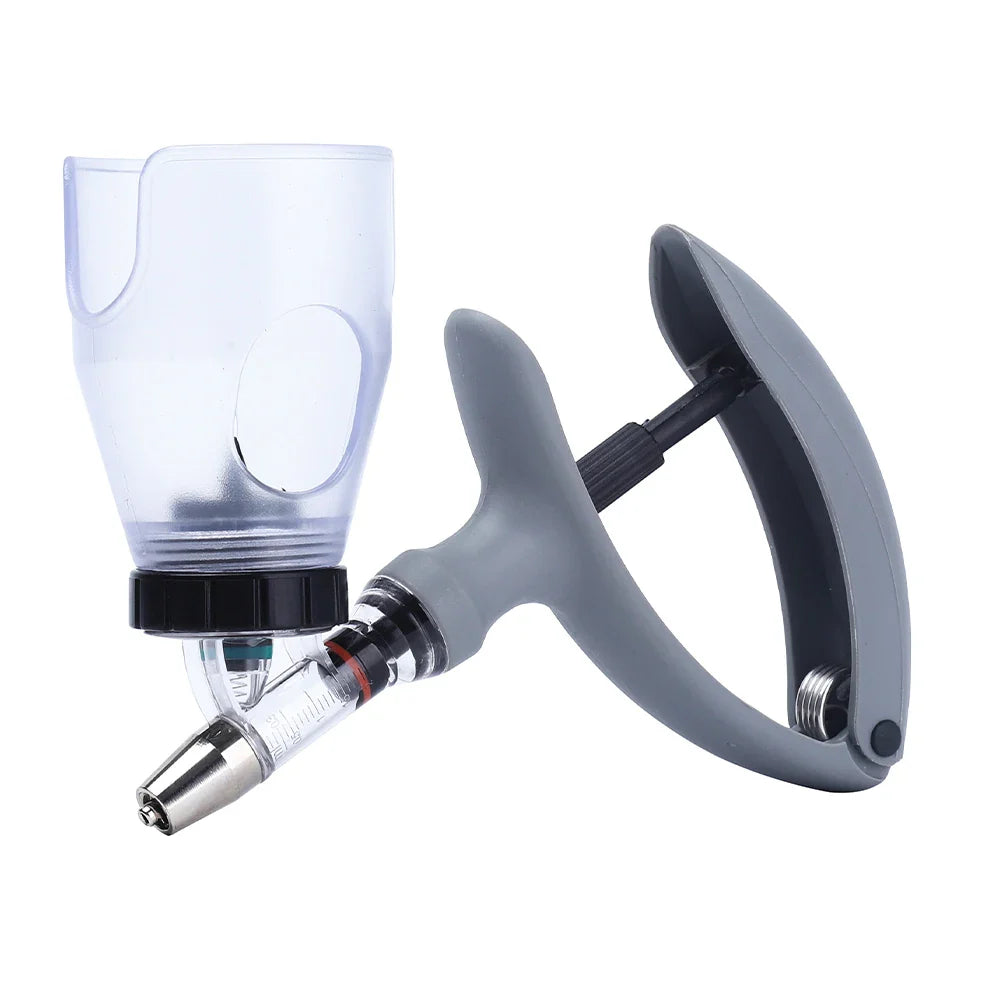 2ml/5ml Poultry Automatic Syringe — Adjustable Continuous Vaccine Injector for Veterinary Use