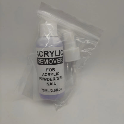75ml Professional Acrylic Nail Remover — Liquid & Gel Polish Remover for Acrylic Nails