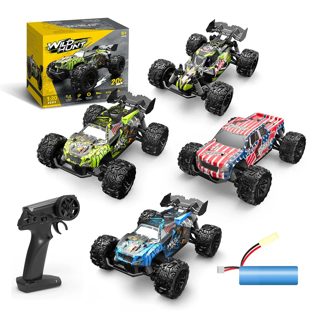 1:20 Off-Road RC Monster Truck — 2.4G High-Speed Remote Control Car | Climbing & Drift Toy for Kids