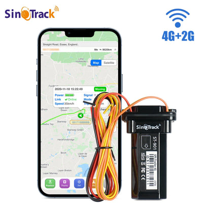 ST-901L 4G Mini GPS Tracker – Waterproof Built-In Battery Vehicle & Motorcycle Locator with Online Tracking Software