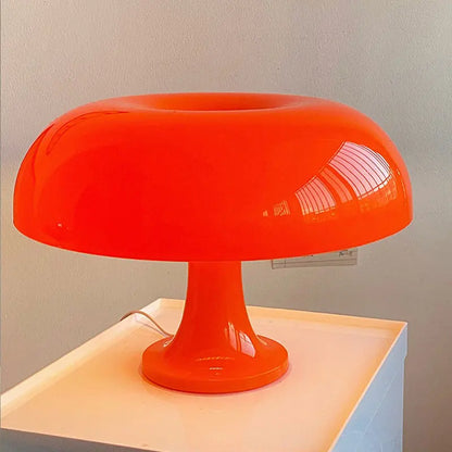 LED Mushroom Table Lamp – Modern Minimalist USB Desk Lamp with 3-Color Dimming for Bedroom & Hotel Lighting