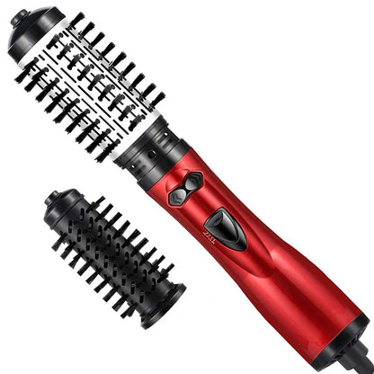 Automatic Rotating Hot Air Brush 2-in-1 – 360° Curling Iron & Hair Dryer Comb for Salon-Style Styling