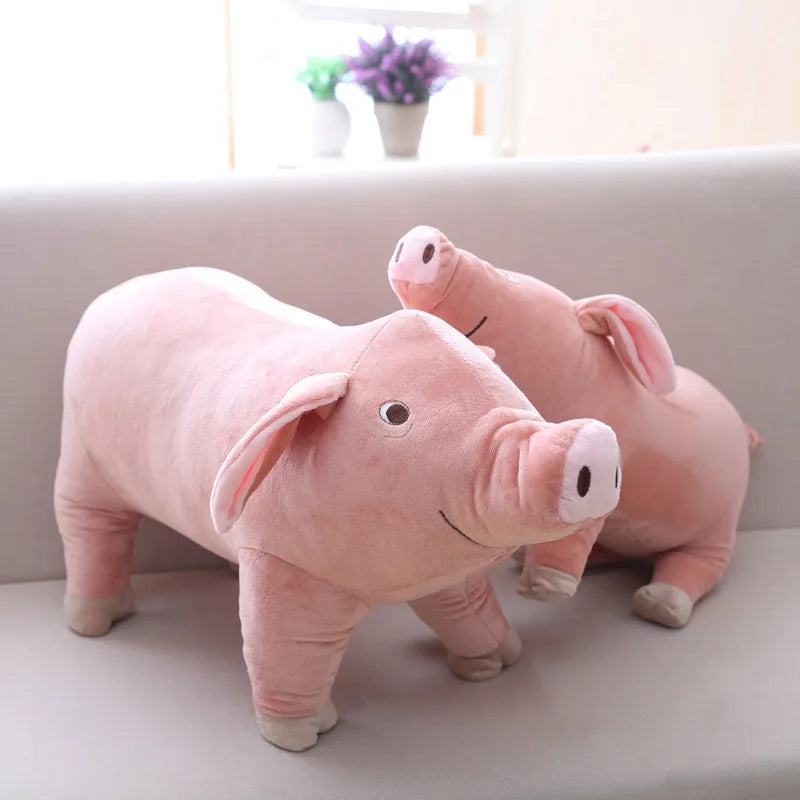 25cm Lifelike Cartoon Pig Plush Toy — Soft Stuffed Animal Doll, Kawaii Birthday Gift for Girls