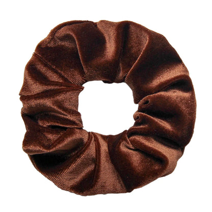 Vintage Velvet Hair Scrunchies for Women & Girls – Solid Color Ponytail Holder Elastic Hair Bands, Soft Fashion Hair Ties Accessories