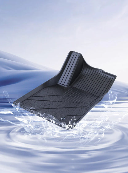 YZ Floor Mats for Tesla Model 3/Y 2021-2023 — Waterproof, Non-Slip TPE Car Accessories