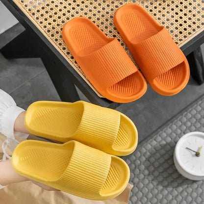 Women’s Thick Platform EVA Slippers – Soft Sole Non-Slip Indoor Bathroom Slides & Summer Fashion Sandals 2024