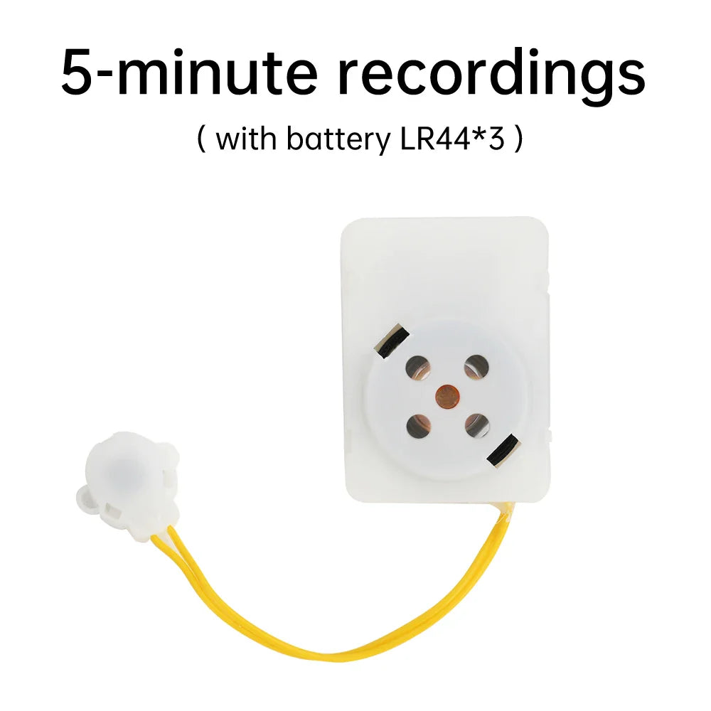 Recordable Voice Box Module for Stuffed Animals – Clear Sound Message Recorder Device for Plush Toys & Gifts
