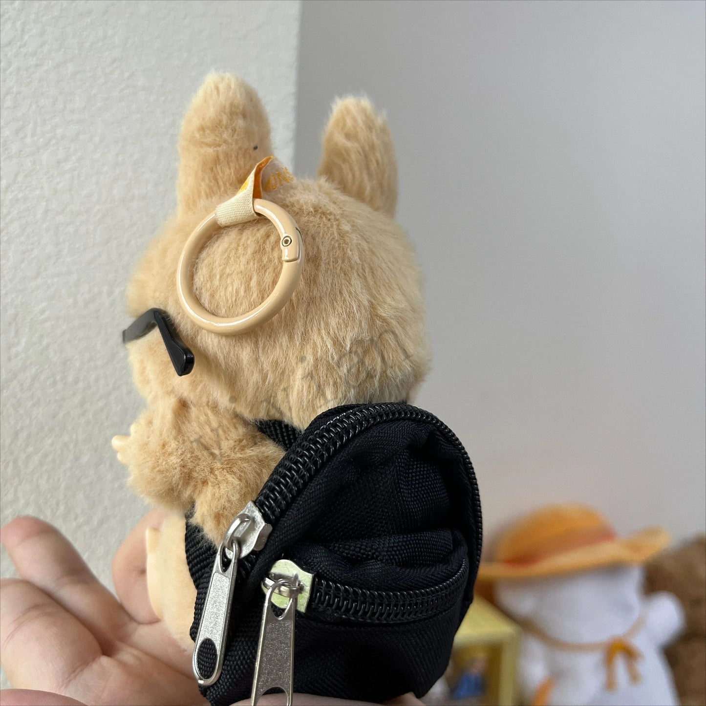 10cm Labubu Idol Mini Doll Clothes & Accessories – Backpack, Glasses, Hat | 1/6 BJD Cotton Doll Outfit Gift Set