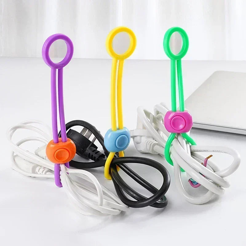 3pcs Food Bag Sealing Strap - Adjustable Freshness Sealing Clips for Portable Data Cable Storage ! Kitchen Gadgets