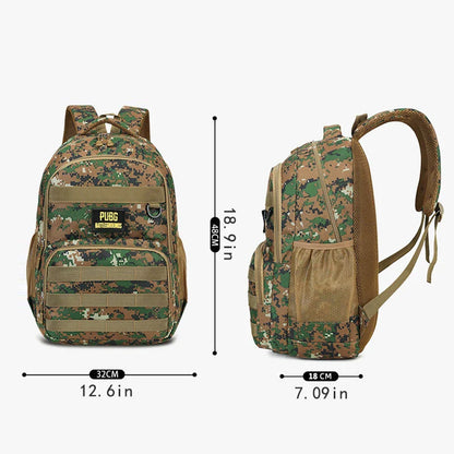 Camouflage Large-Capacity Backpack – Zipper Closure Hiking & Outdoor Adventure Travel Bag