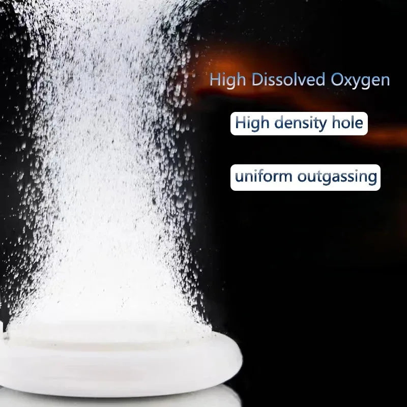 Air Stone Oxygen Aerator for Aquarium – Disc Bubble Diffuser, Mini Hydroponic Oxygen Plate, Nano Air Pump