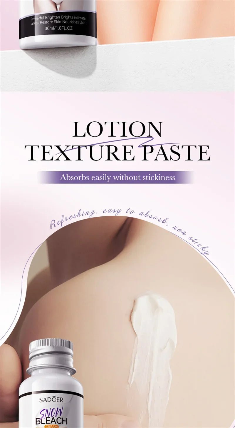 Whitening Cream for Private Parts – Underarm, Inner Thigh & Knee Brightening Serum