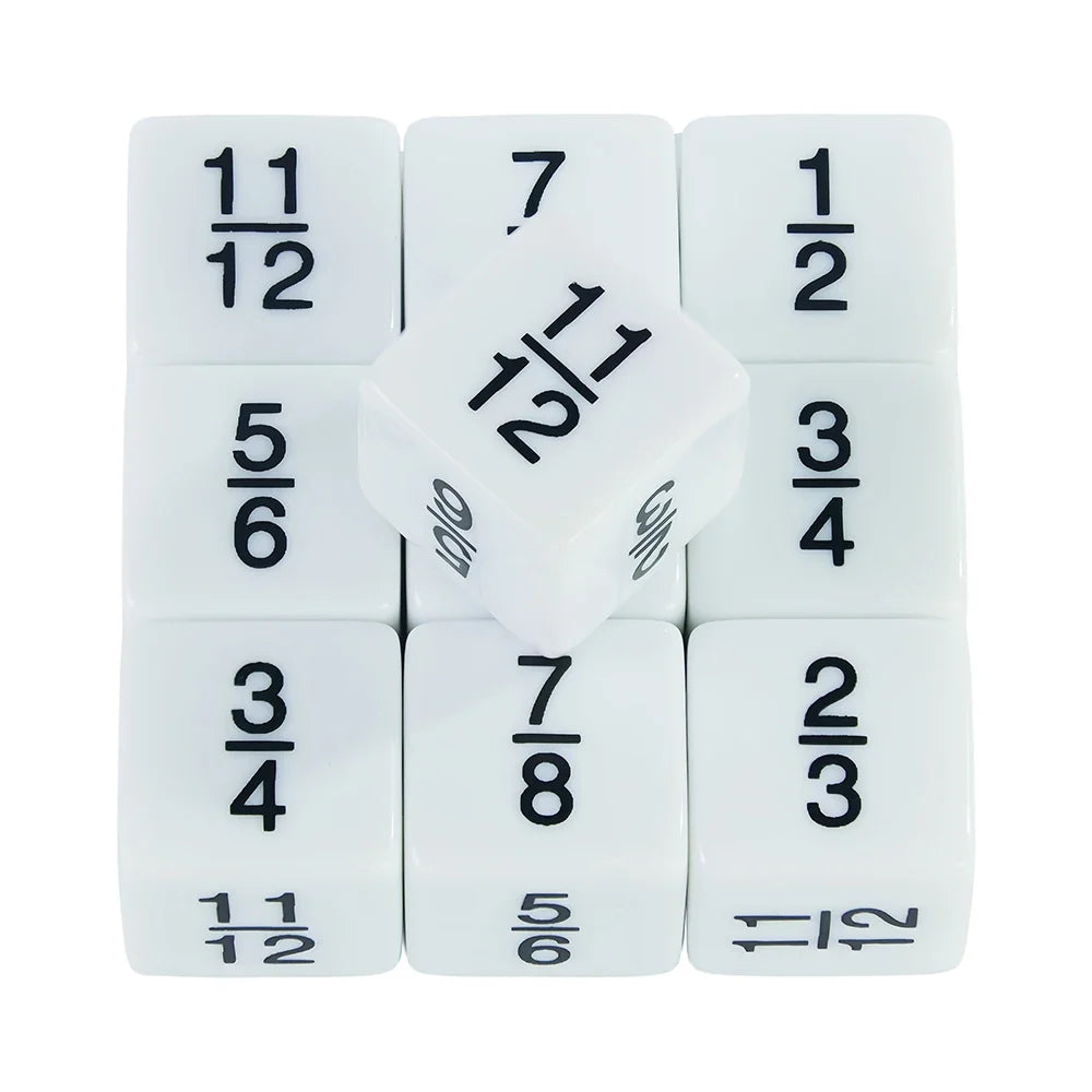 10pcs D6 Dice Counter Set - +1/+1 & -1/-1 Six Sided Dice for Math Teaching, Kids Arithmetic Toys and Card Game Accessories