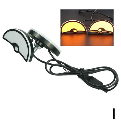 Universal Motorcycle LED Devil's Eyes Lights - Demon Eyes Mini Projector Headlight Lens Lamp for Car and Motorcycle Decoration