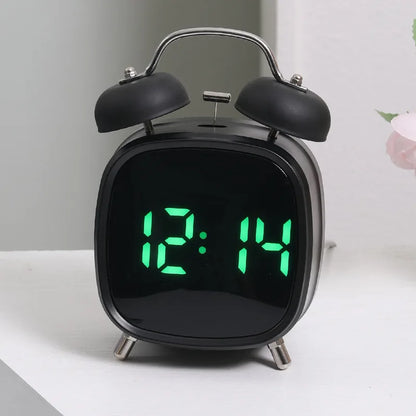 LED Digital Alarm Clock – Voice Control, Date & Temperature Display, Adjustable Brightness & Snooze, 12/24H Table Clock