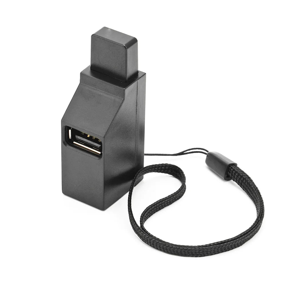 USB 3.0 Hub Adapter Extender - 1 to 3 Ports, High-Speed USB 2.0 Splitter for PC, Laptop, U Disk, Card Reader