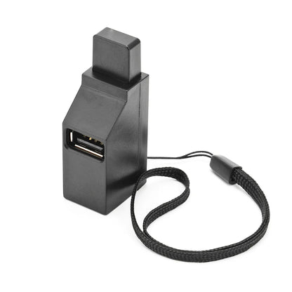 USB 3.0 Hub Adapter Extender - 1 to 3 Ports, High-Speed USB 2.0 Splitter for PC, Laptop, U Disk, Card Reader