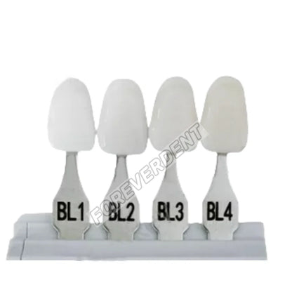 Dental A-D Bleached Shade Guide – 4/20 Colors Teeth Whitening Chart Based on Vita BL1/2/3/4