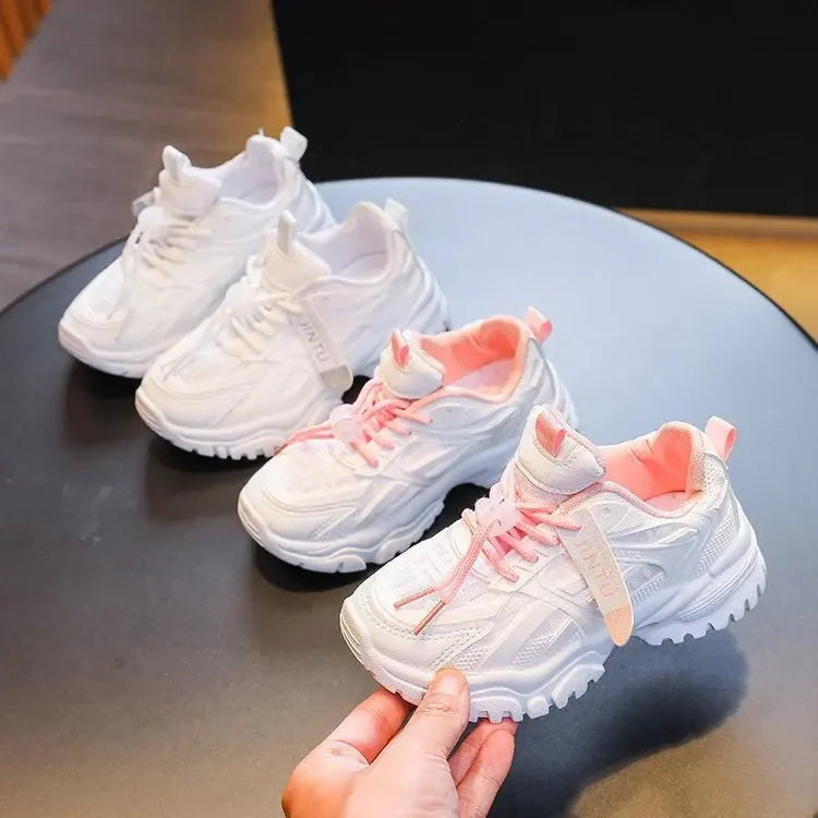 Breathable Mesh Kids’ Sport Shoes – Spring & Autumn Casual Sneakers for Boys and Girls