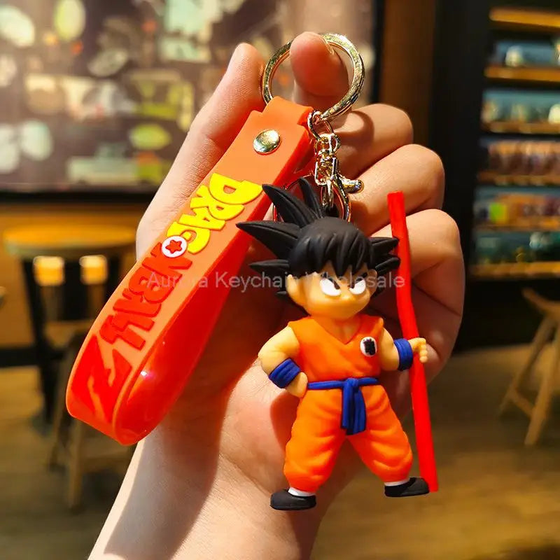 Kawaii Dragon Ball Z Keychain – Super Saiyan Goku, Bulma, Broly, Piccolo & Majin Buu Car Pendant Toy Gift