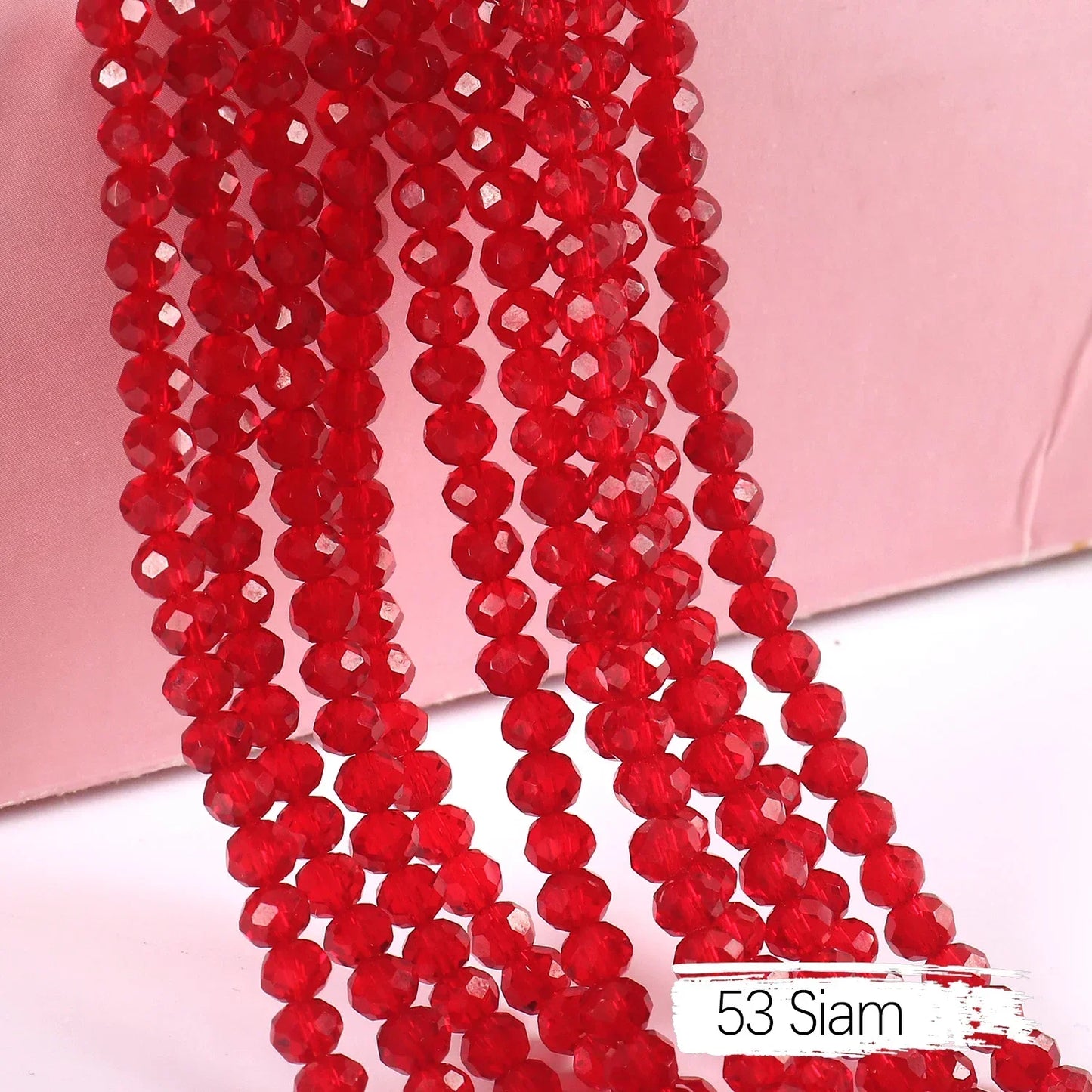 Austria Crystal Rondelle Beads - 2mm/4mm/6mm/8mm Faceted Glass Spacer Beads for DIY Jewelry & Bracelet Making