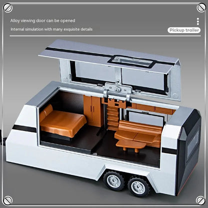 1:32 Cybertruck Diecast Toy Truck for Boys – Silver Pickup with Sound & Light, Metal Model Car for Kids Age 3+
