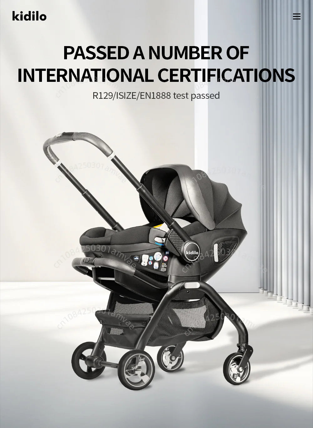 Multi-Functional Newborn Baby Stroller — Portable 4-in-1 Sleeping Basket, Safety Seat & Travel Cart